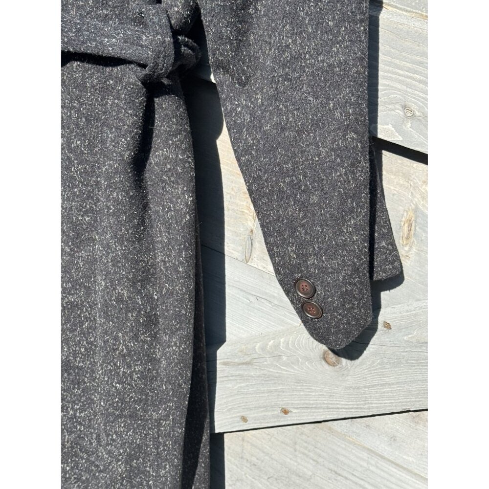Florenz Collection Womens Wool Blend Long Coat Belt Size 40/2XL - Picture 7 of 7